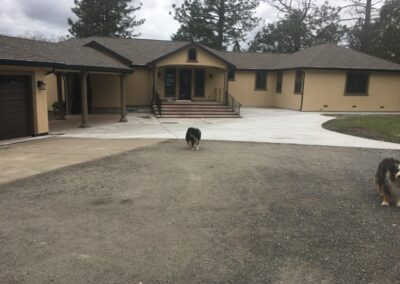 long view of the house construction project of tlb builder home